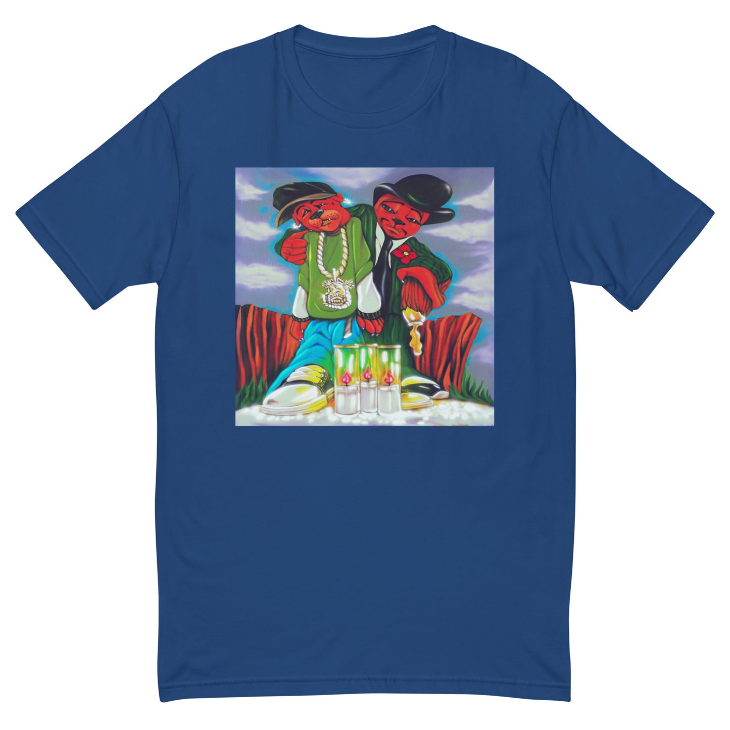FIRST WE PRAY BLUE T-shirt
